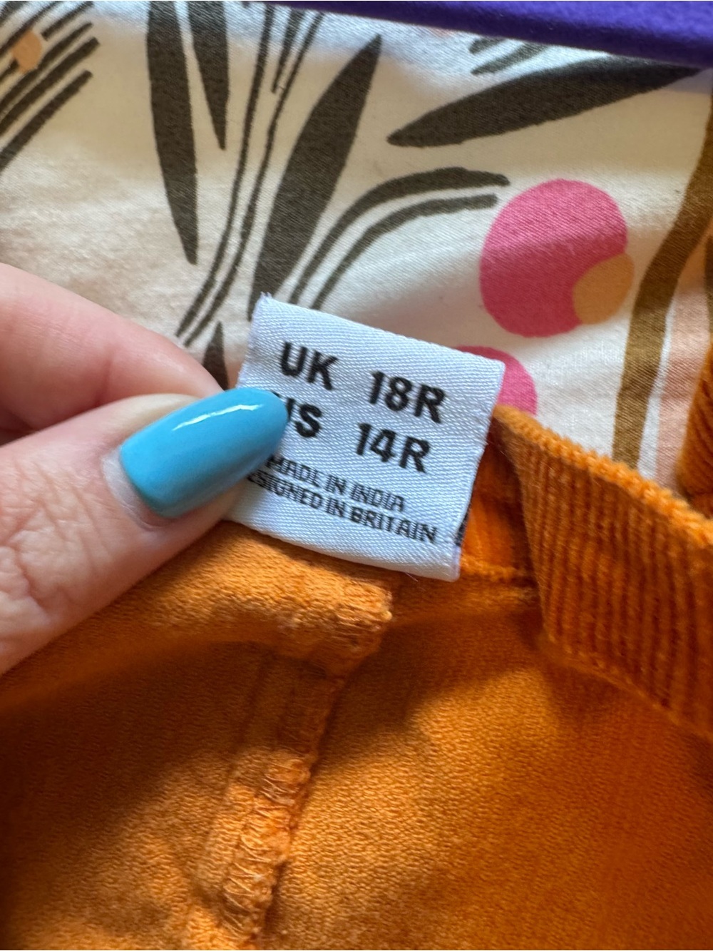 Lucy & Yak Organic Cotton Corduroy Dungarees Overalls Orange Size 14 US - Picture 6 of 12